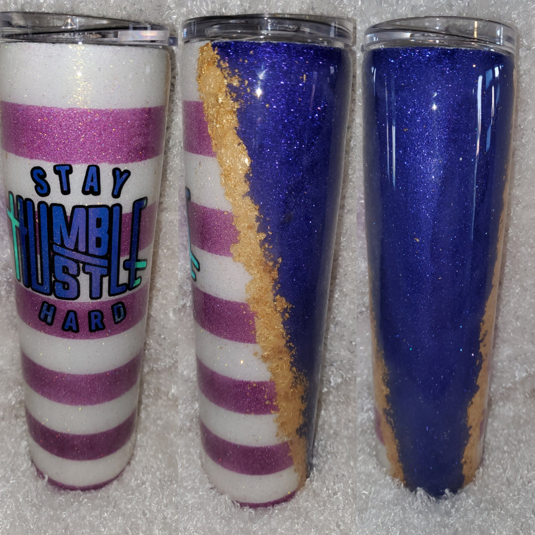 35oz skinny glitter tumbler